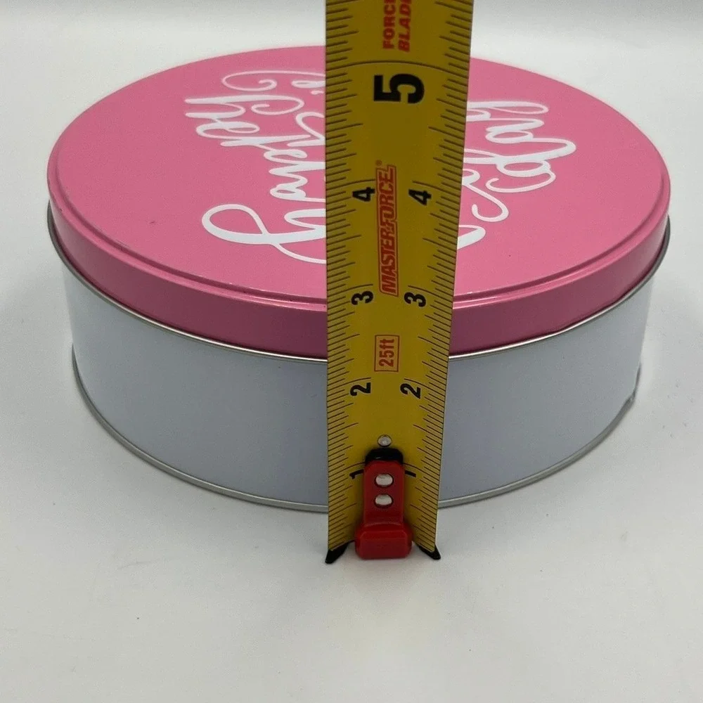 Made For Retail Cookie Tin Set 2 Unisex OS Pink NWOT Valentines Day Round
